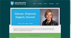 Desktop Screenshot of heathcotecollegeconsulting.com